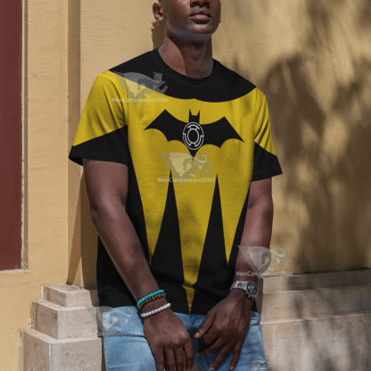 Dc Yellow Lantern Batman Cosplay T-Shirt