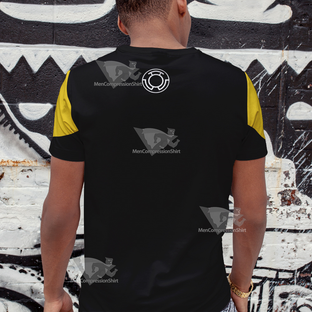 Dc Yellow Lantern Batman Cosplay T-Shirt
