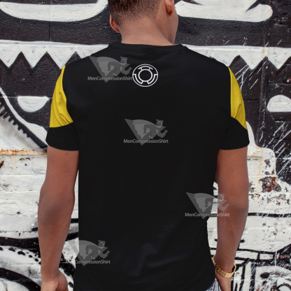 Dc Yellow Lantern Batman Cosplay T-Shirt