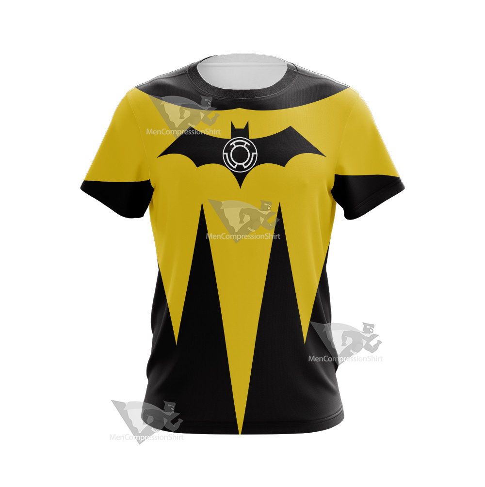 Dc Yellow Lantern Batman Cosplay T-Shirt