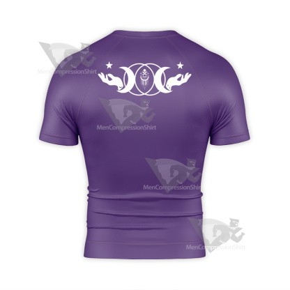 Dead By Daylight Mikaela Purple Short Sleeve Compression Shirt