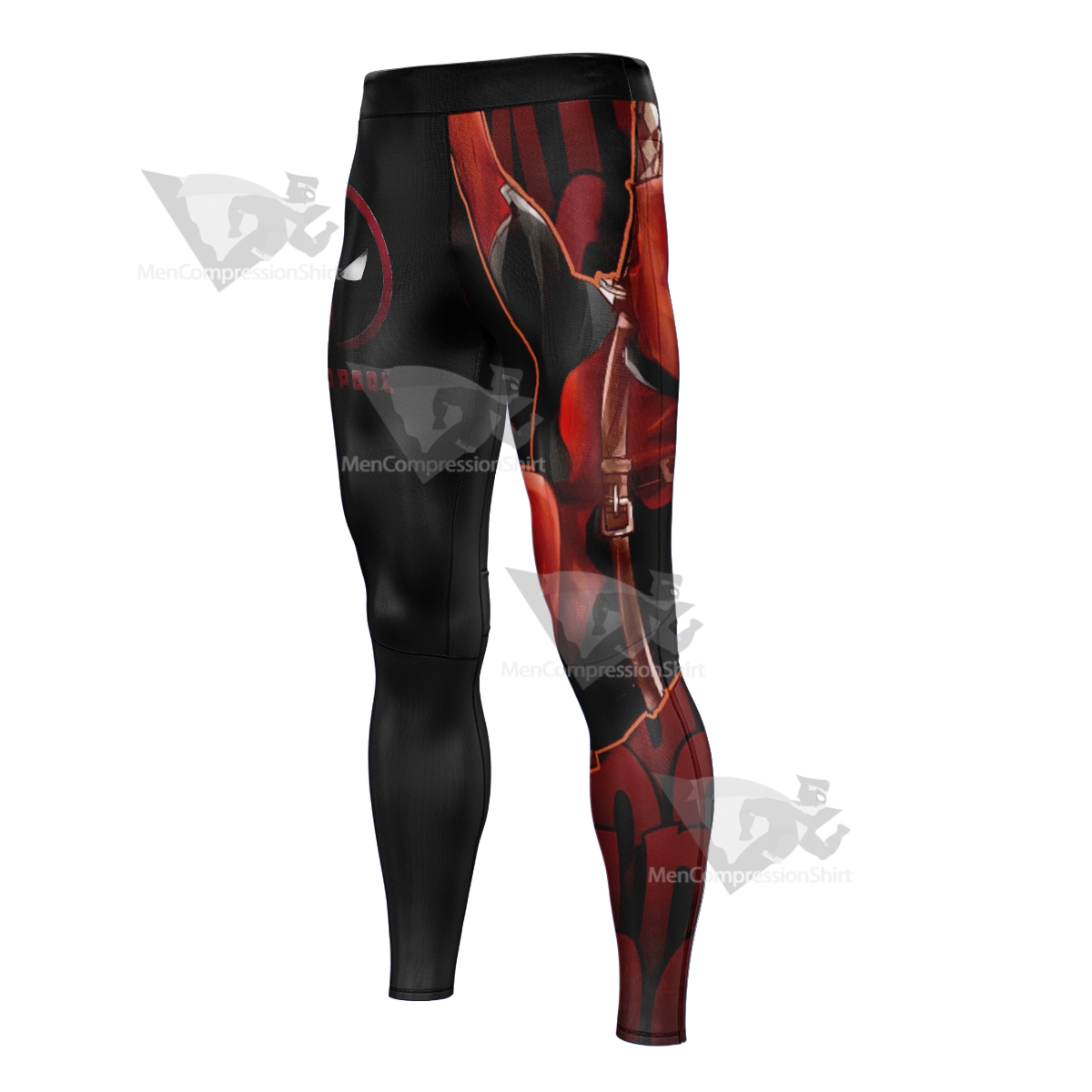 Deadpool Classic Red Men Compression Legging MensCompressionShirt