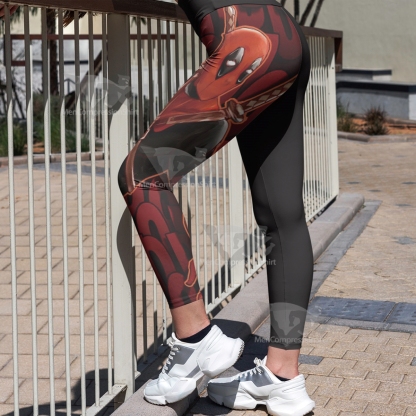 Deadpool Classic Red Women Compression Legging-MensCompressionShirt