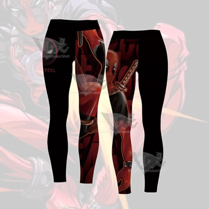 Deadpool Classic Red Women Compression Legging-MensCompressionShirt