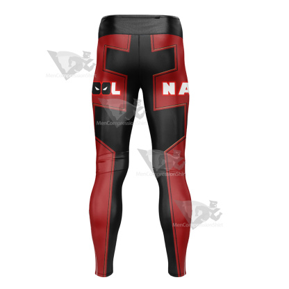 Deadpool Red Customizable Mens Compression Legging