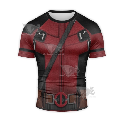 Deadpool Ryan Reynolds Short Sleeve Compression Shirt
