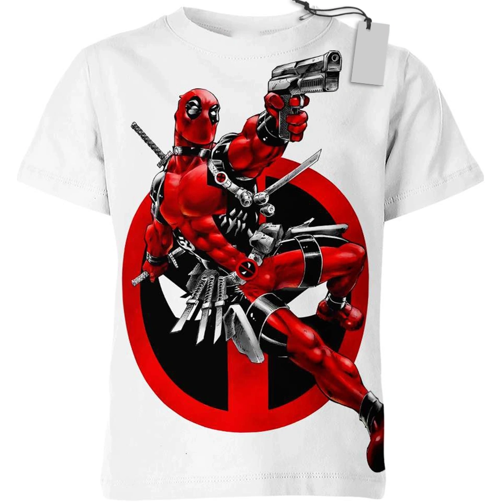 Deadpool Superpower Heroes T-Shirt Heroic Universe Superpower Heroes T-Shirt