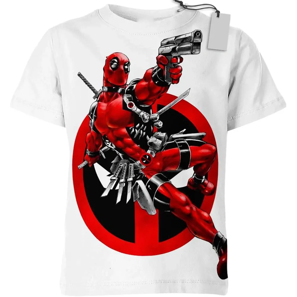 Deadpool Superpower Heroes T-Shirt Heroic Universe Superpower Heroes T-Shirt
