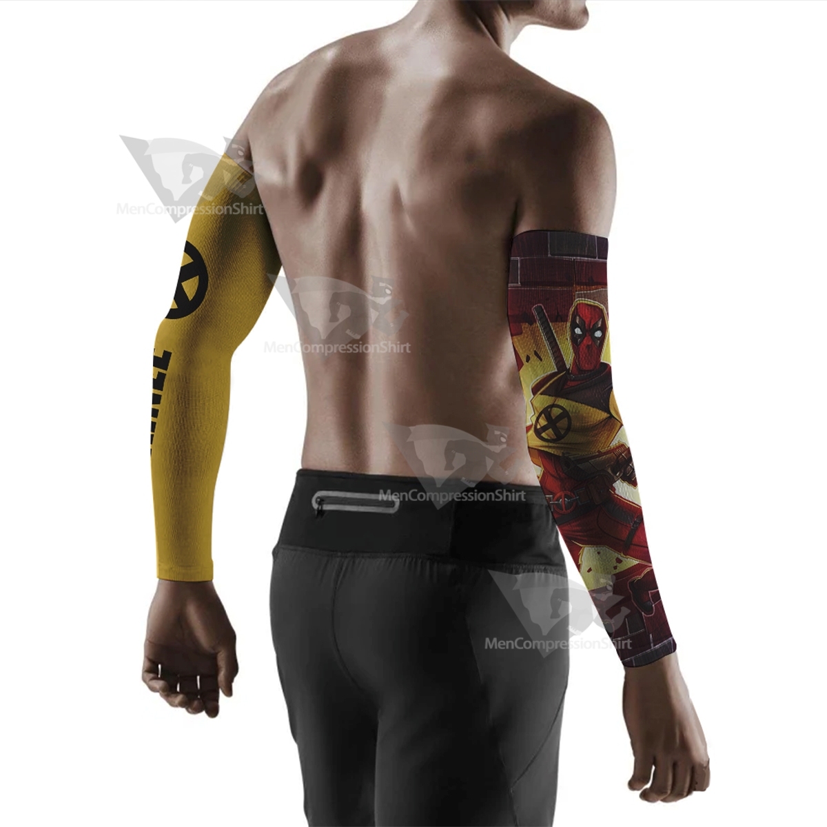 Deadpool Trainee Yellow Compression Arm Sleeve