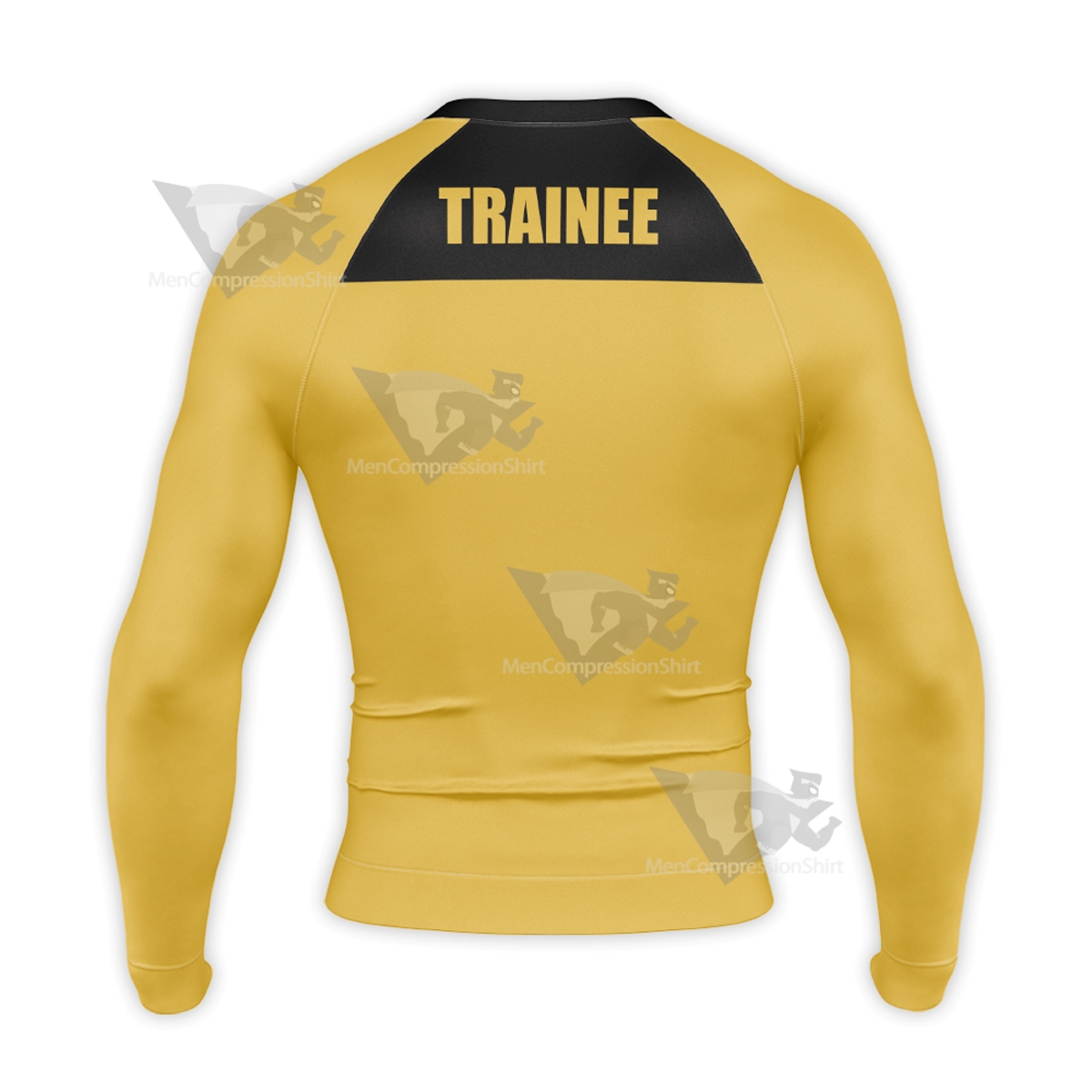 Deadpool Trainee Yellow Long Sleeve Compression Shirt