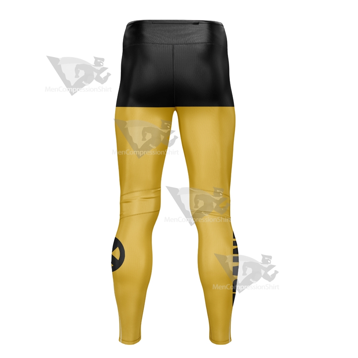 Deadpool Trainee Yellow Men Compression Legging