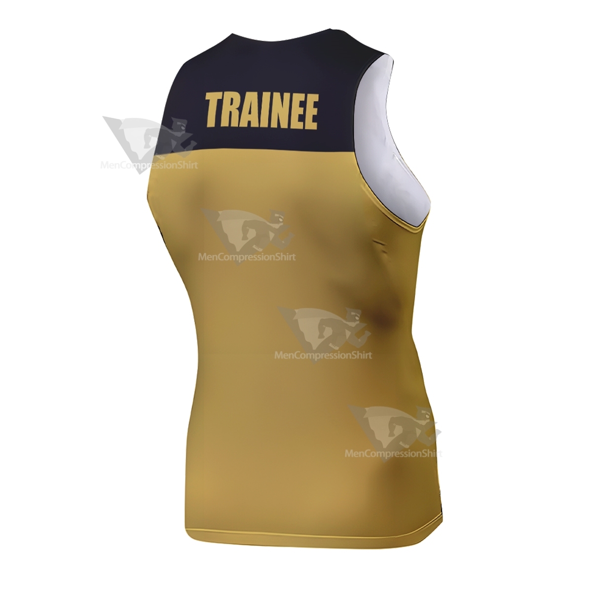 Deadpool Trainee Yellow Sleeveless Compression Shirt
