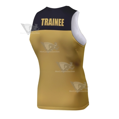 Deadpool Trainee Yellow Sleeveless Compression Shirt
