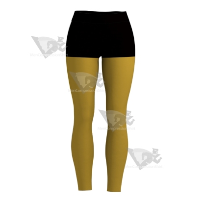 Deadpool Trainee Yellow Women Compression Legging-MensCompressionShirt