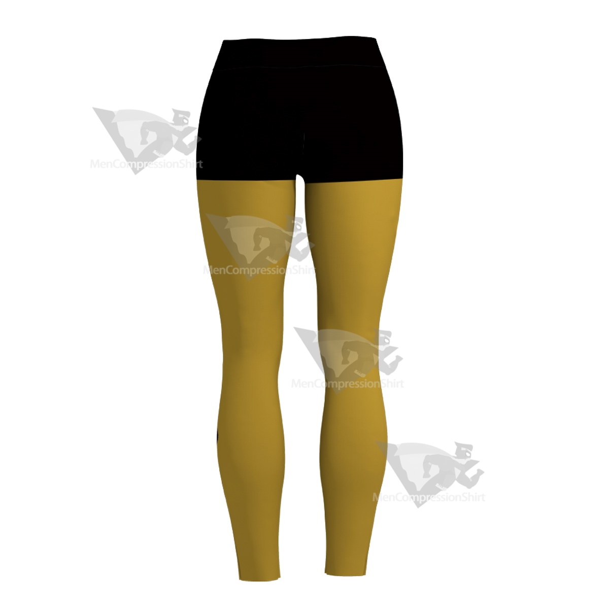 Deadpool Trainee Yellow Women Compression Legging-MensCompressionShirt