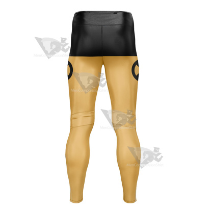 Deadpool Yellow Mens Compression Legging