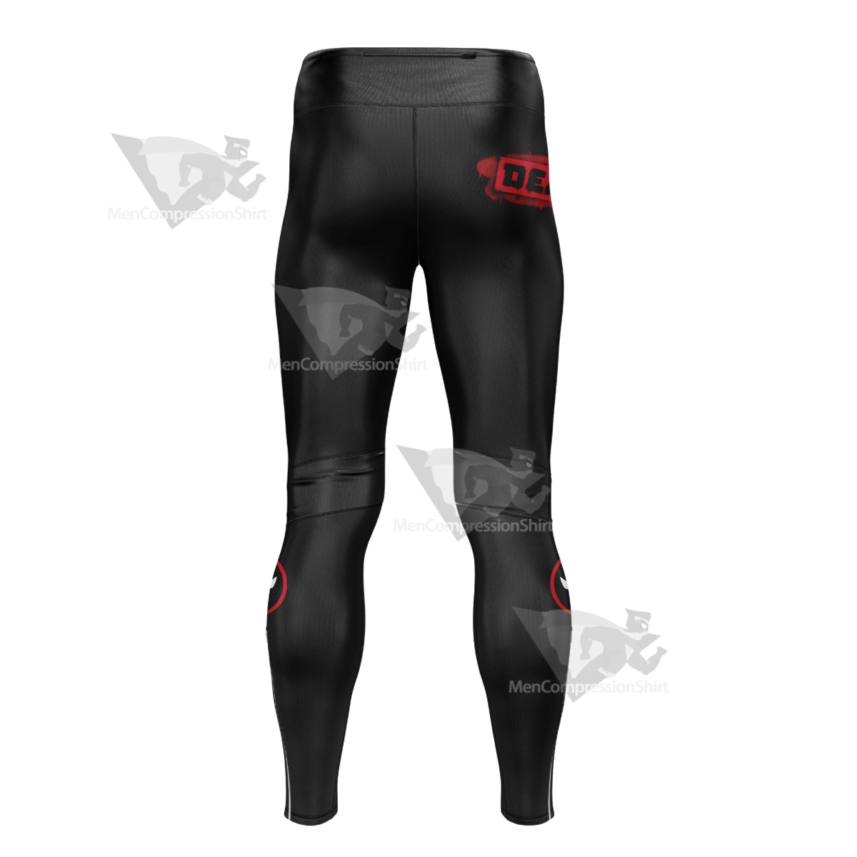 Deadpools Logo Black Men Compression Legging