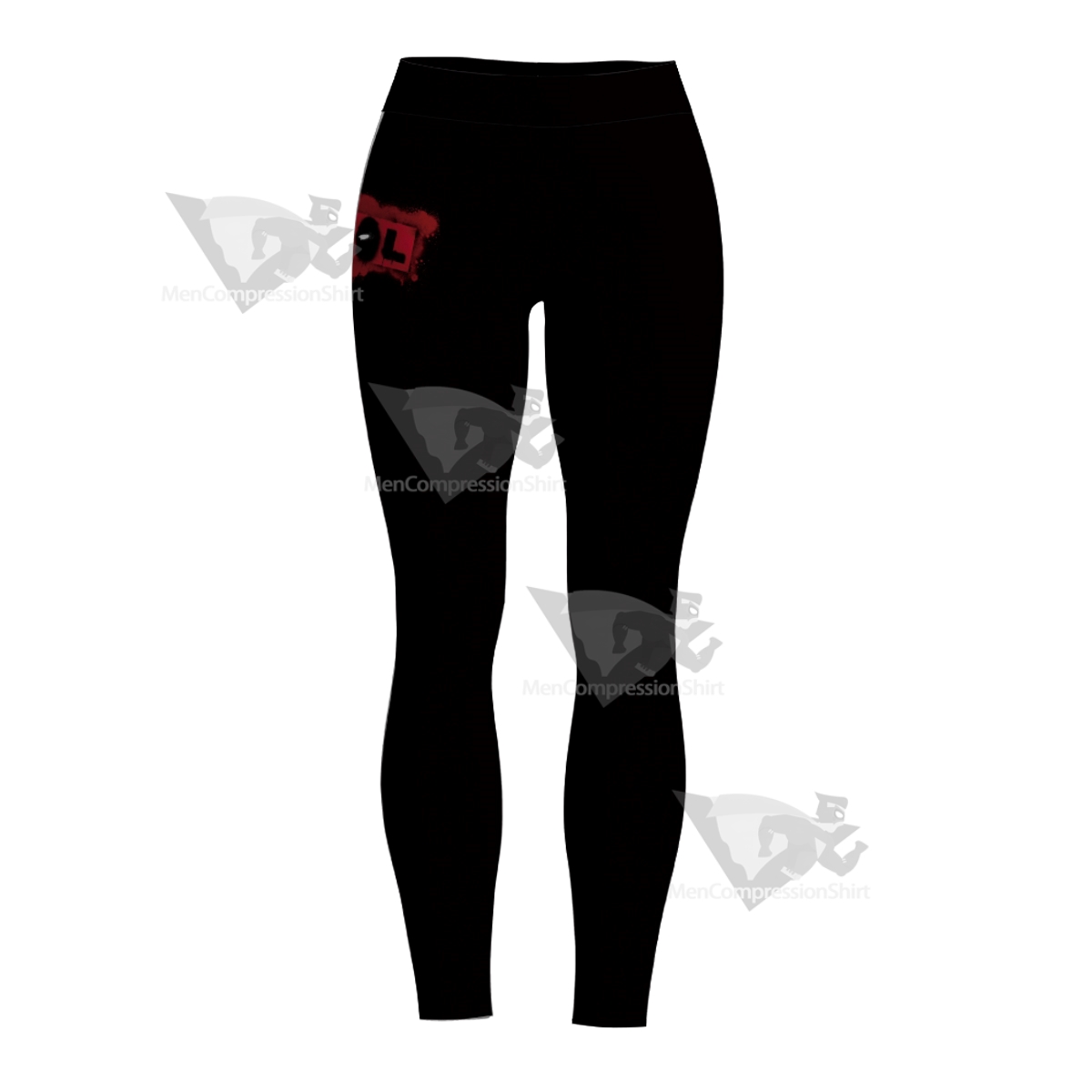 Deadpools Logo Black Women Compression Legging-MensCompressionShirt