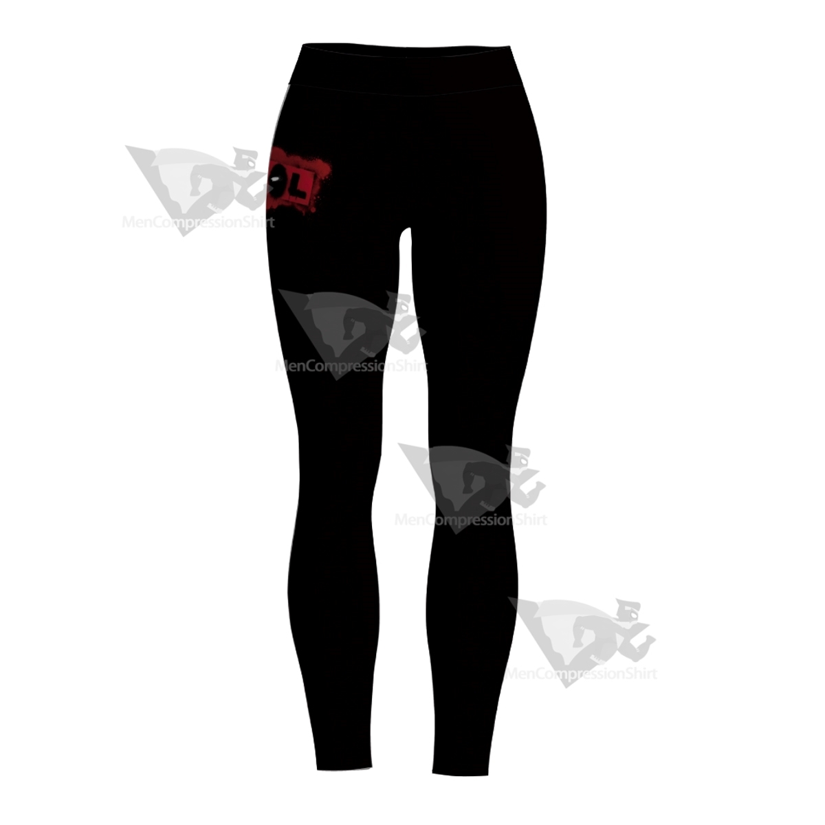 Deadpools Logo Black Women Compression Legging-MensCompressionShirt