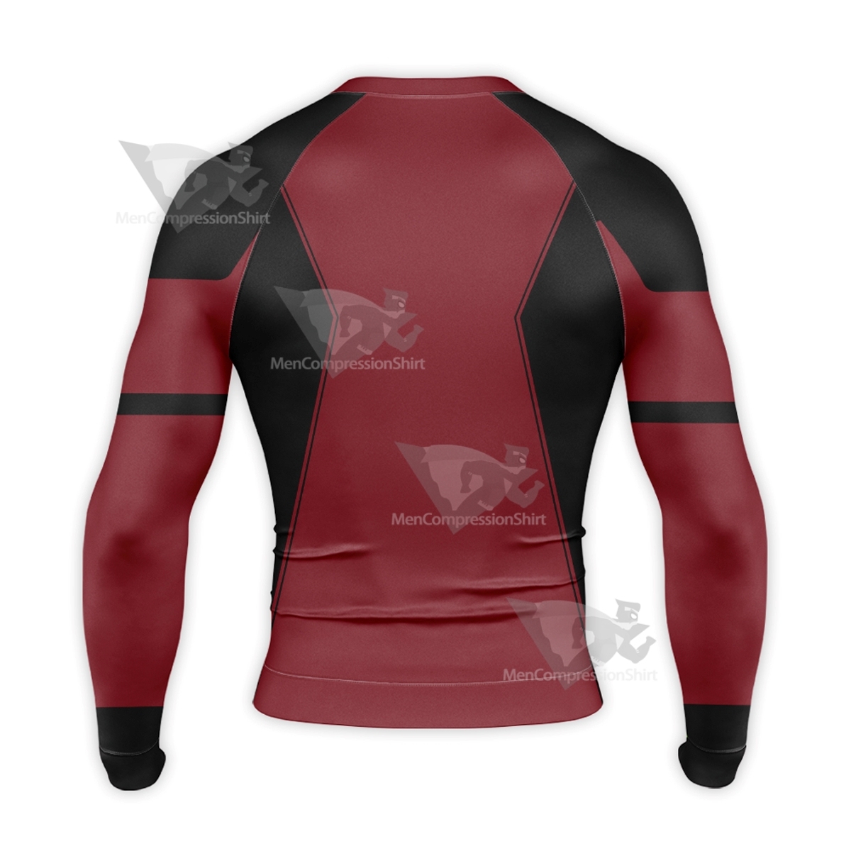 Deadpools Logo Red Long Sleeve Compression Shirt
