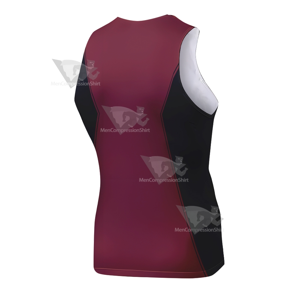 Deadpools Logo Red Sleeveless Compression Shirt