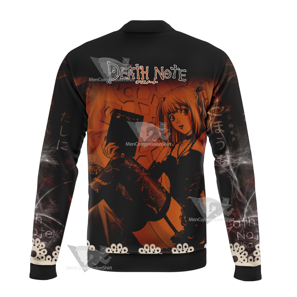 Death Note Misa Amane Black Bomber Jacket