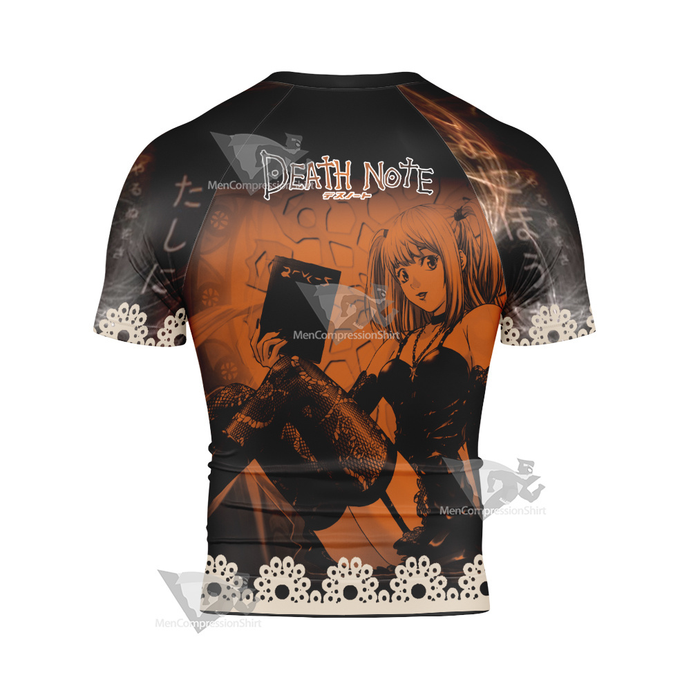 Death Note Misa Amane Black Short Sleeve Compression Shirt