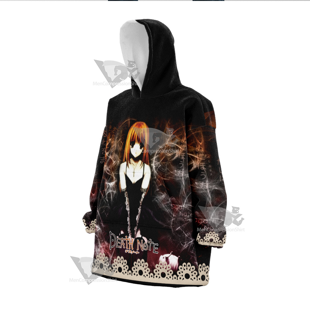 Death Note Misa Amane Black Snug Blanket Hoodie – MensCompressionShirt