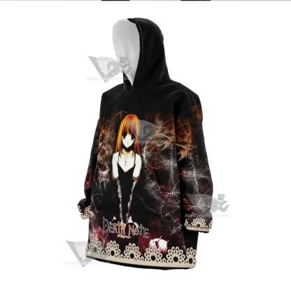 Death Note Misa Amane Black Snug Blanket Hoodie