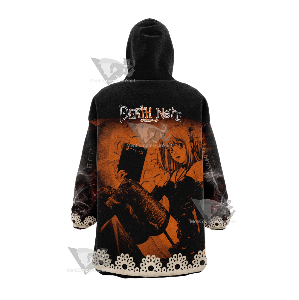 Death Note Misa Amane Black Snug Blanket Hoodie