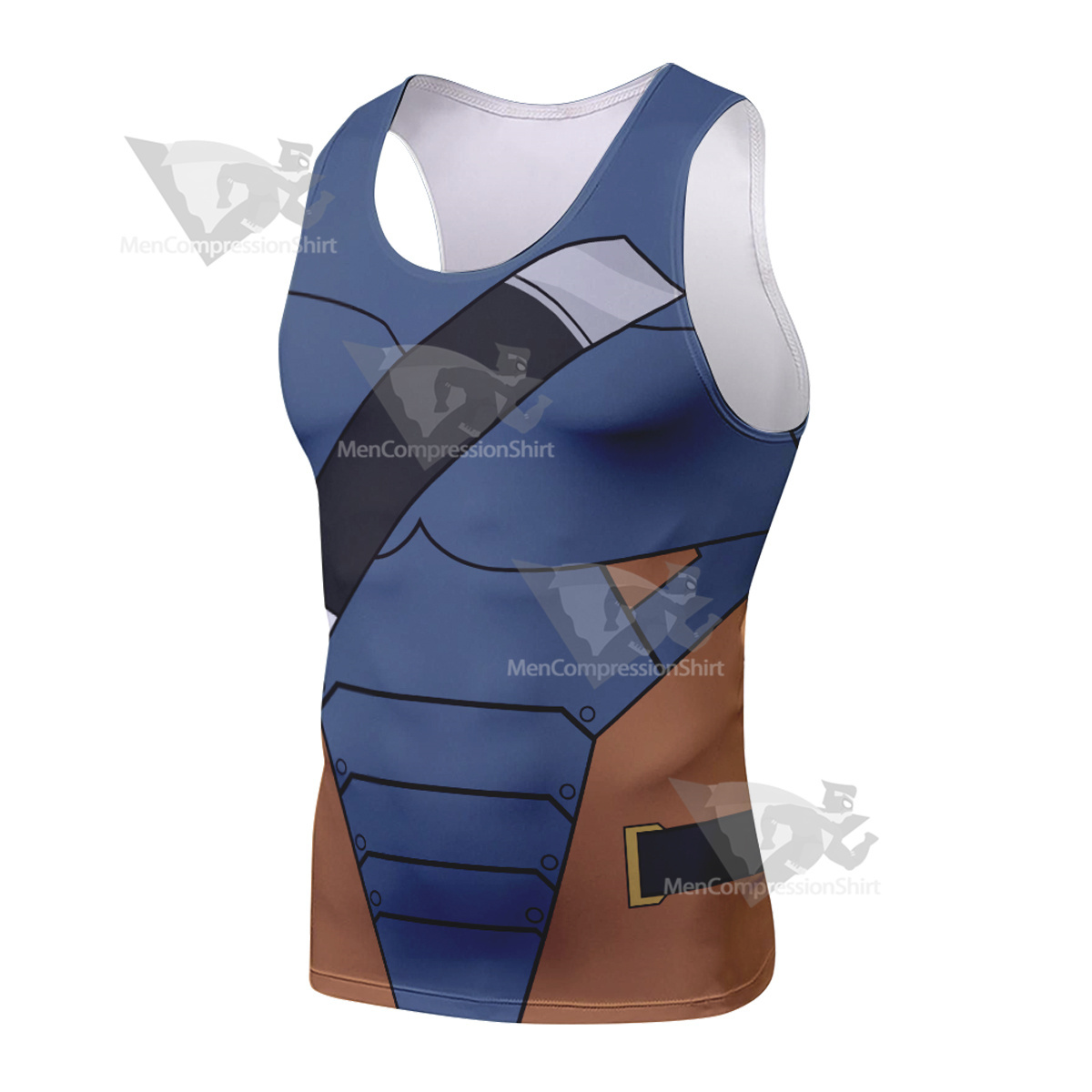 Deathstroke Blue Sleeveless Compression Shirt