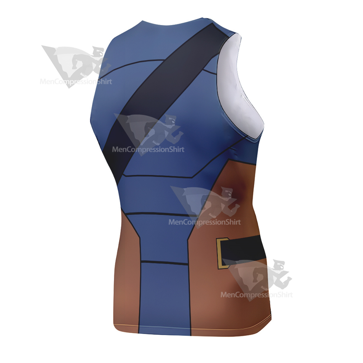 Deathstroke Blue Sleeveless Compression Shirt