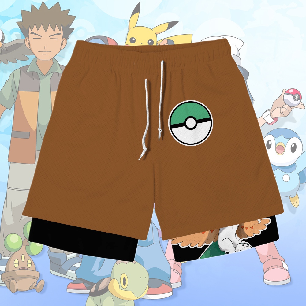 Decidueye Anime Compression Gym Shorts
