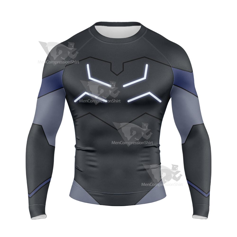 Defender Keith Black Cosplay Long Sleeve Compression Shirt