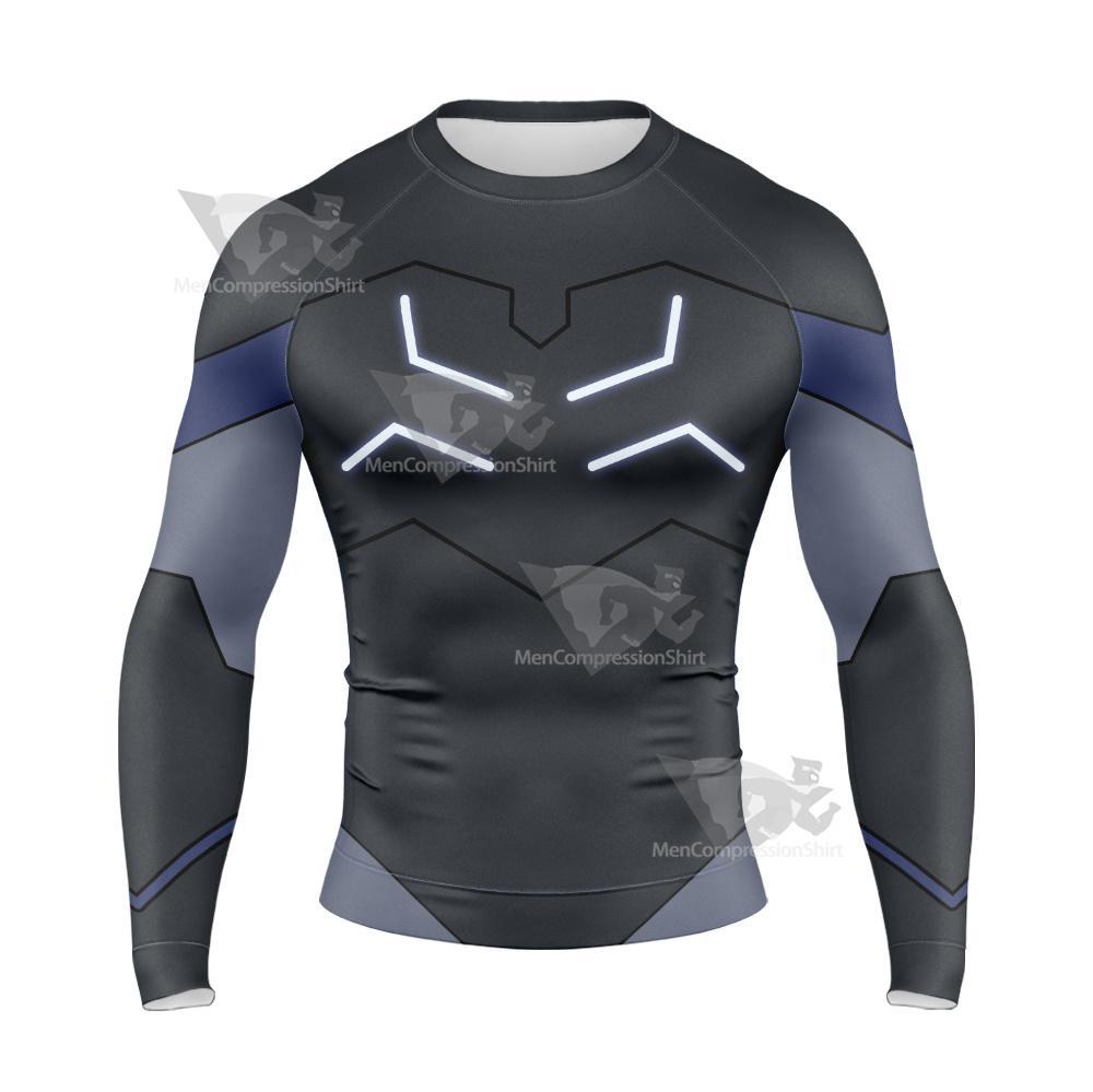 Defender Keith Black Cosplay Long Sleeve Compression Shirt
