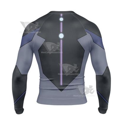 Defender Keith Black Cosplay Long Sleeve Compression Shirt