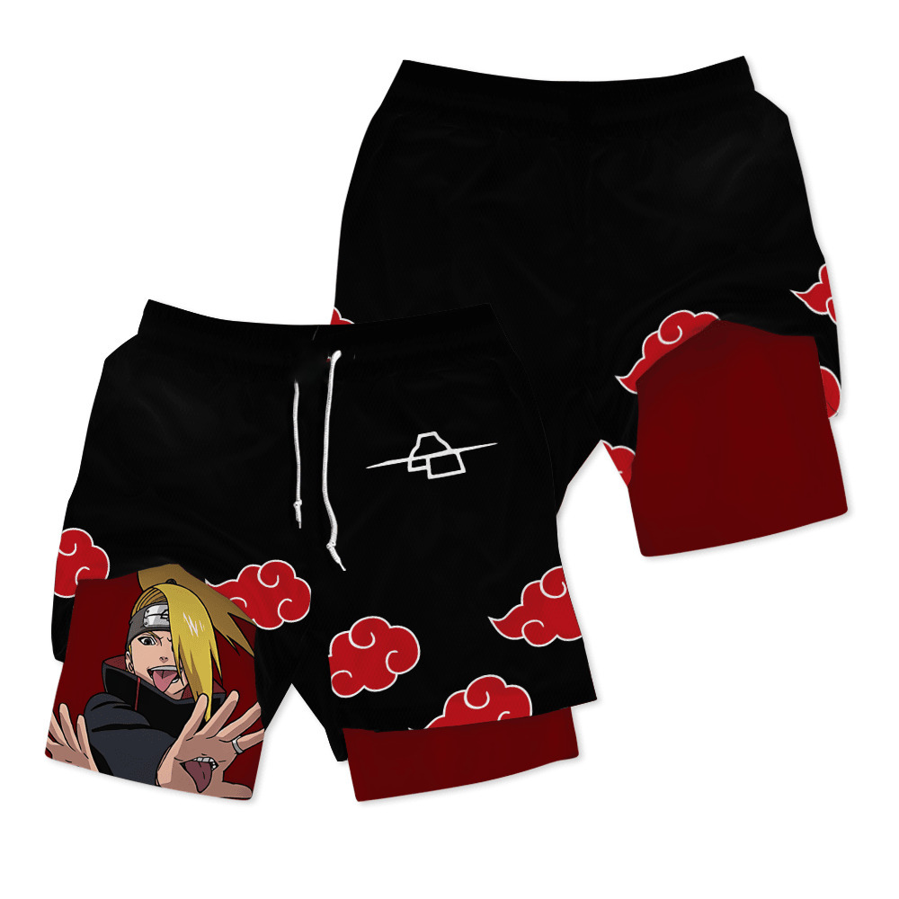 Deidara Anime Compression Gym Shorts