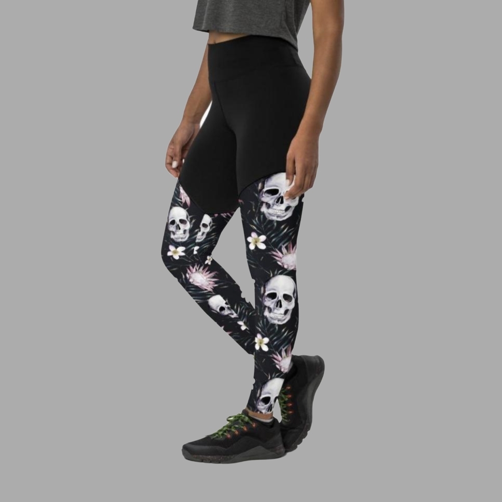 Delicate Skulls Women Compression Legging