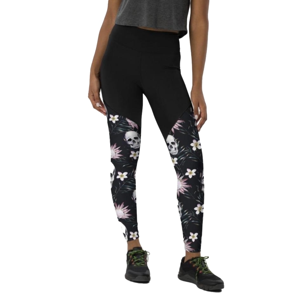 Delicate Skulls Women Compression Legging