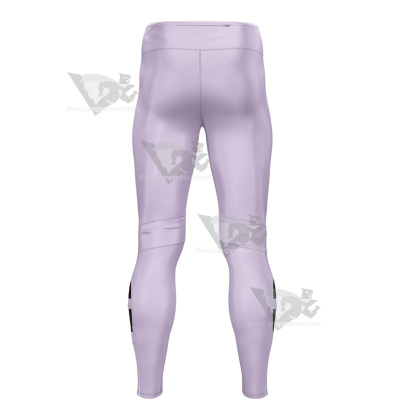Demon Slayer Doma Purple And Black Line Mens Compression Legging