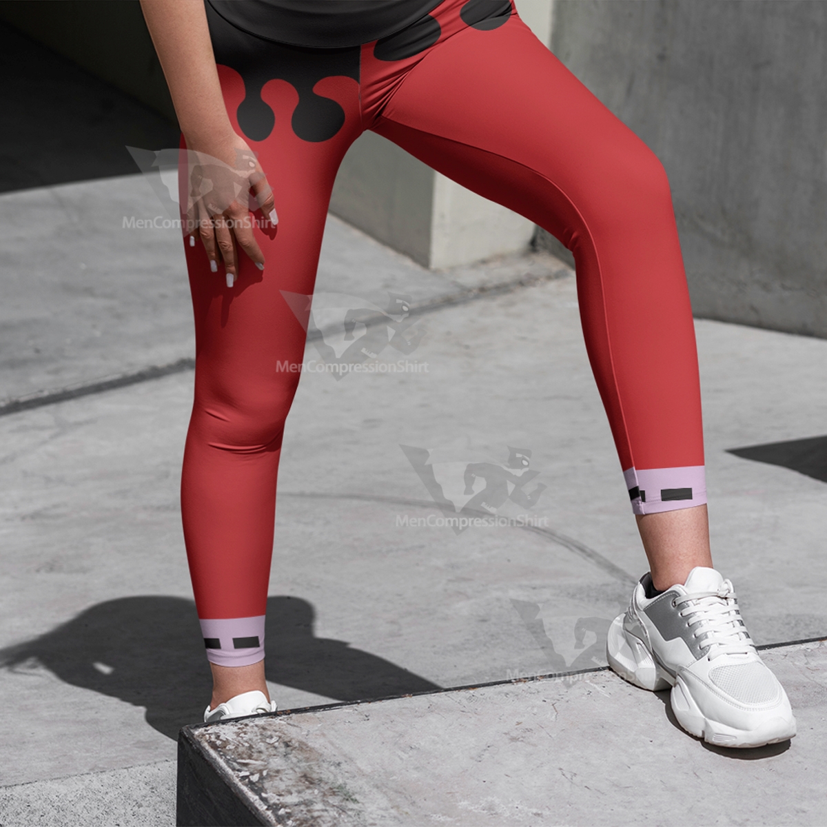Demon Slayer Douma Red Women Compression Legging-MensCompressionShirt