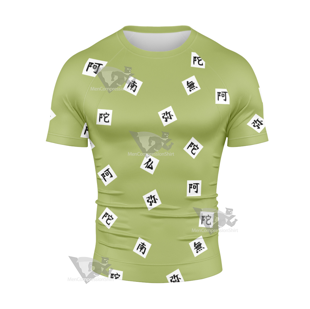 Demon Slayer Himejima Short Sleeve Compression Shirt