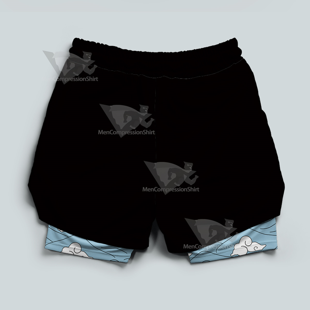 Demon Slayer Japanese Ukiyoe Nanami Men Compression Gym Short