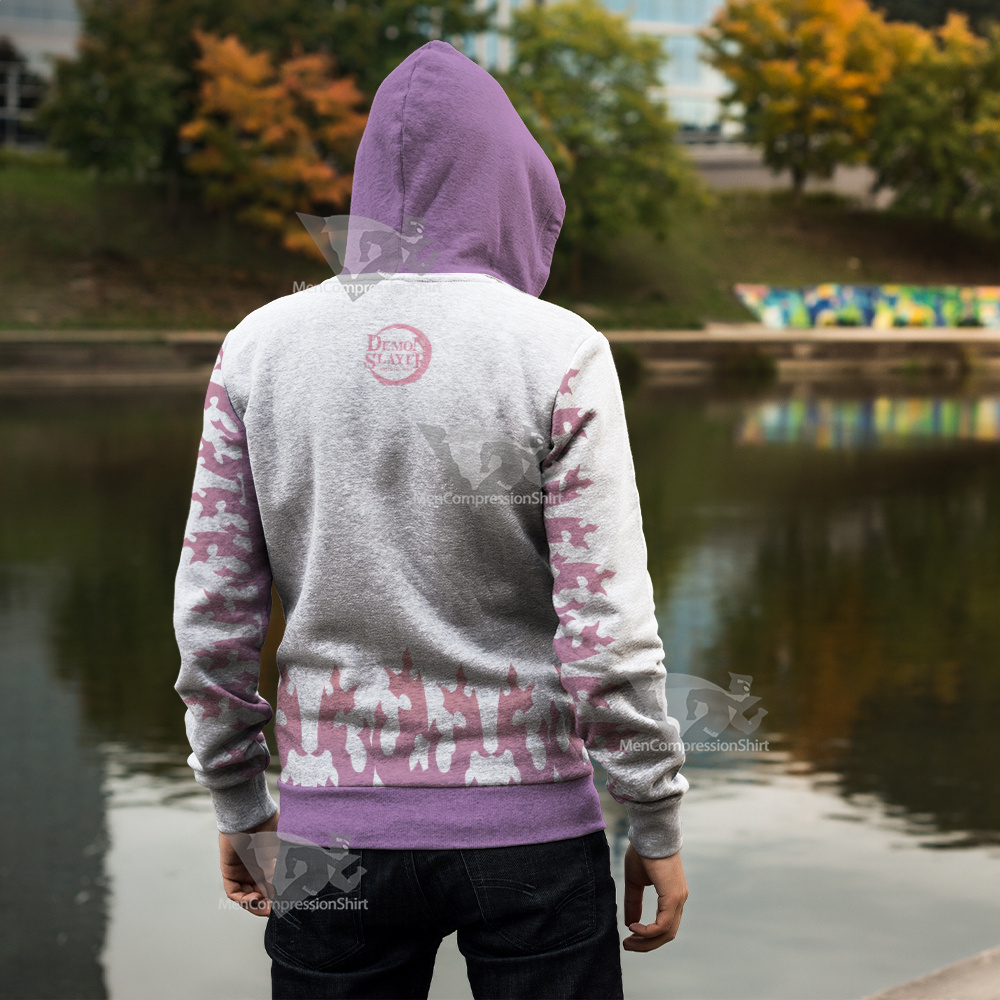 Demon Slayer Kagaya Ubuyashiki Cosplay Zip Up Hoodie