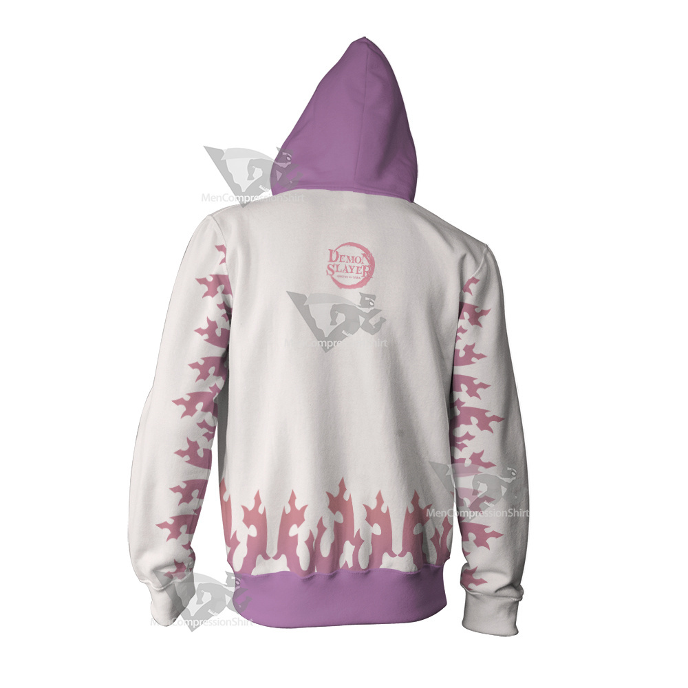 Demon Slayer Kagaya Ubuyashiki Cosplay Zip Up Hoodie