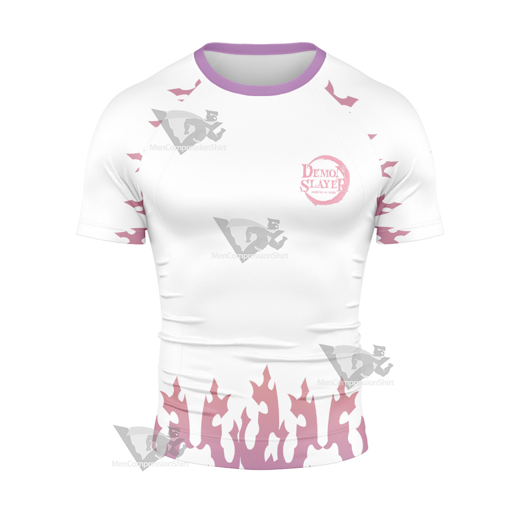 Demon Slayer Kagaya Ubuyashiki Short Sleeve Compression Shirt