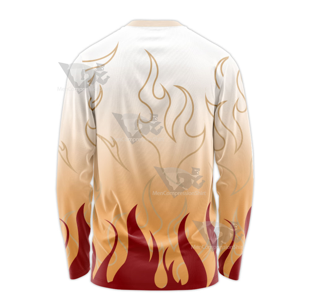 Demon Slayer Kimetsu No Yaiba Kyojuro Rengoku Long Sleeve Shirt