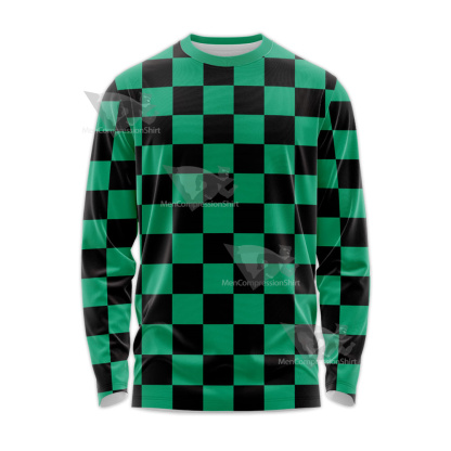 Demon Slayer Kimetsu No Yaiba Tanjiro Kamado Long Sleeve Shirt