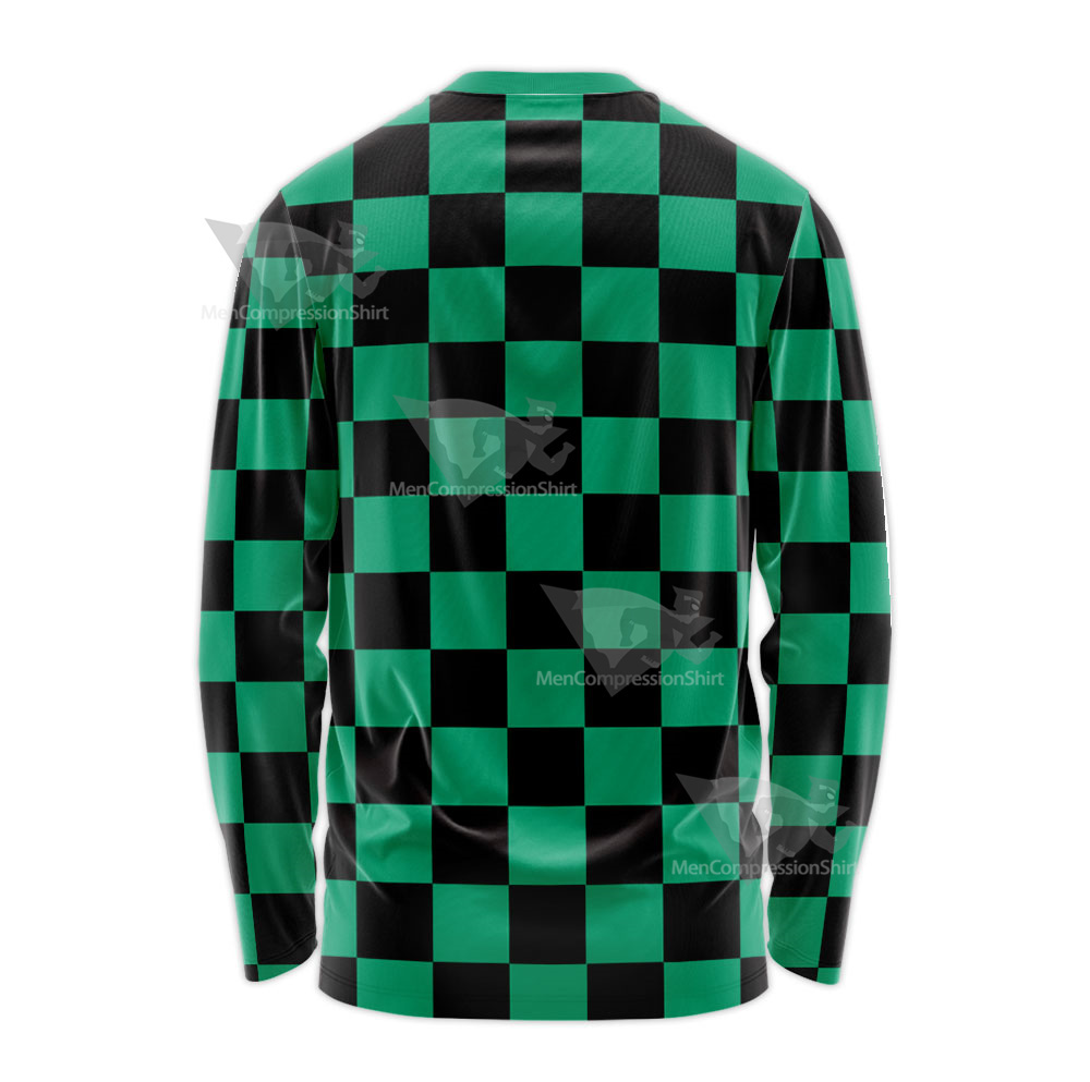 Demon Slayer Kimetsu No Yaiba Tanjiro Kamado Long Sleeve Shirt