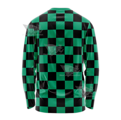 Demon Slayer Kimetsu No Yaiba Tanjiro Kamado Long Sleeve Shirt